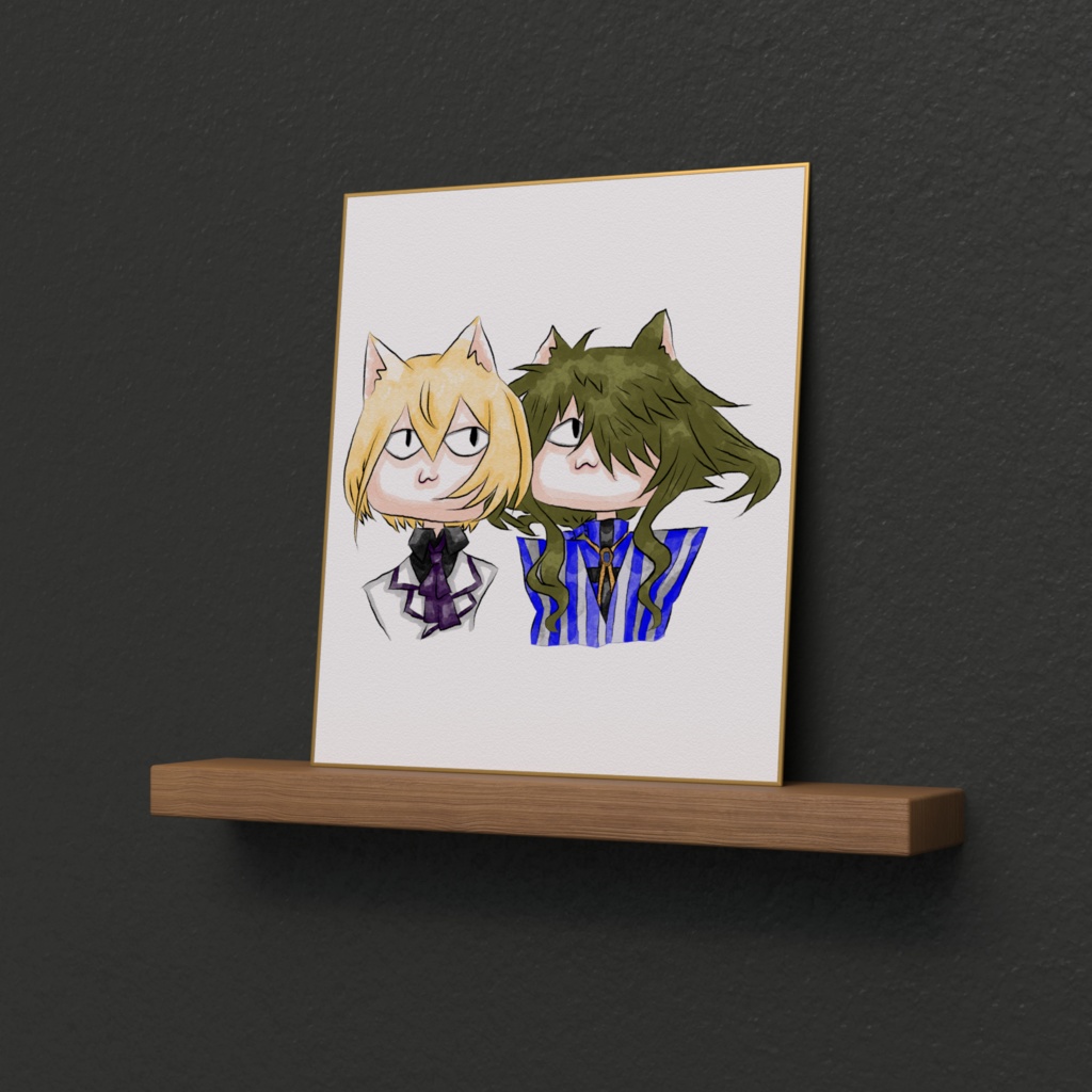 色紙・猫は心を見る