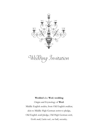 Wedding Invitation