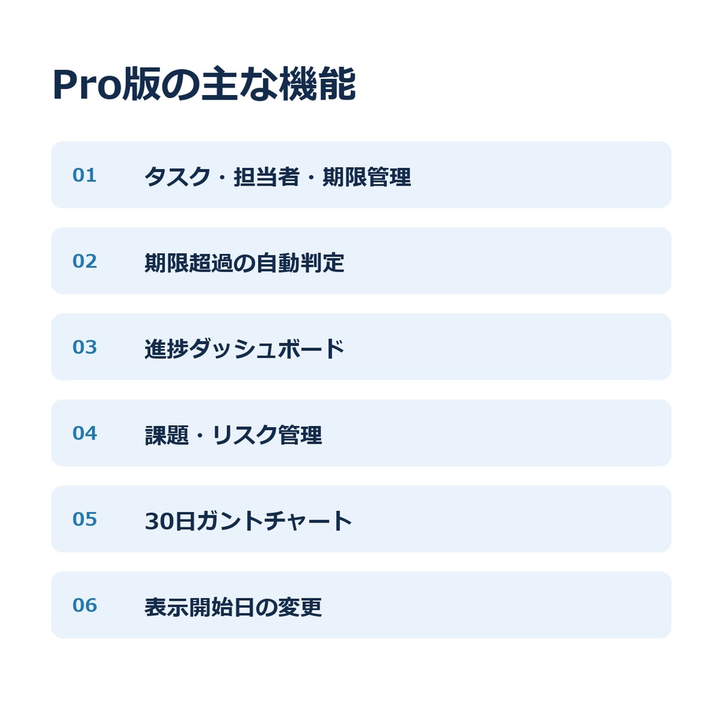 【Pro版】プロジェクト管理MASTER