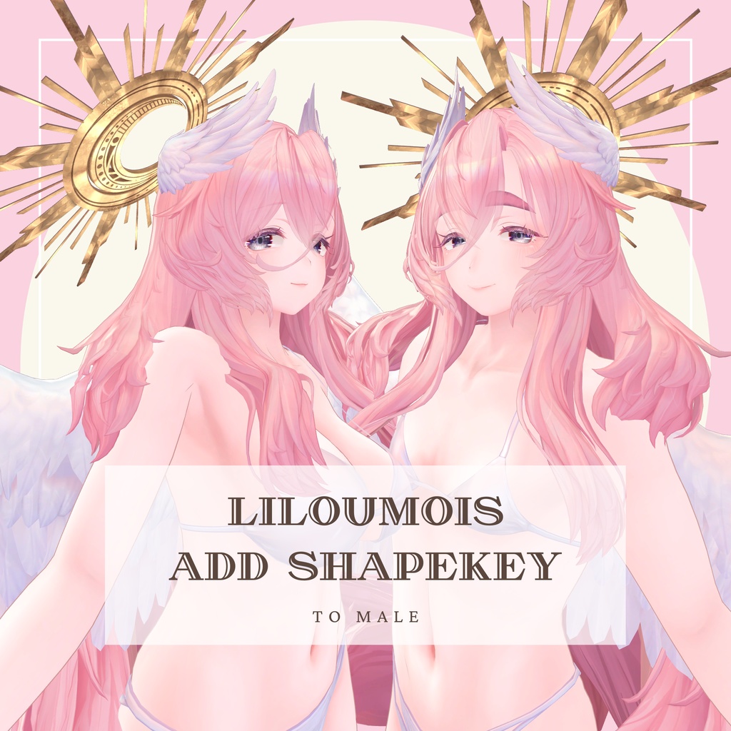 リルモワ追加シェイプキー　To Male