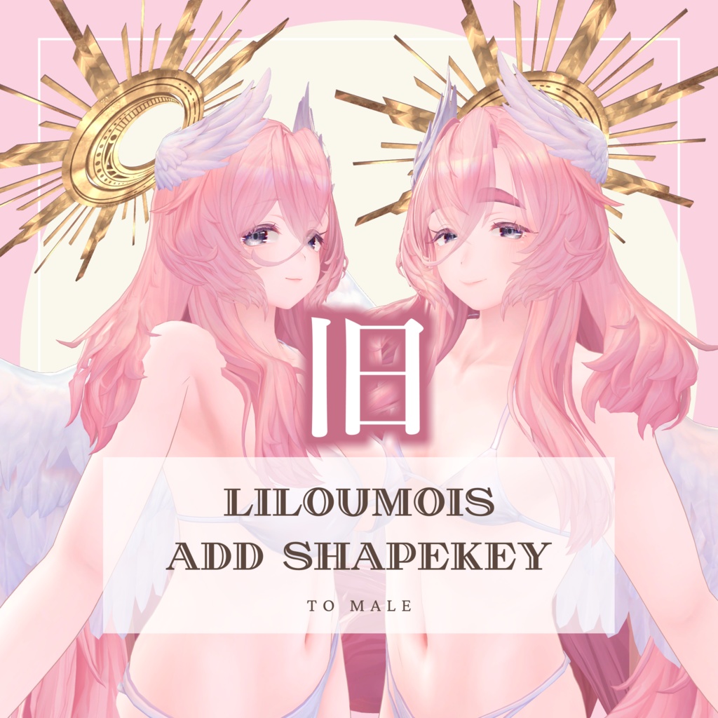 【価格改定】リルモワ追加シェイプキー　To Male（もちふぃった～なし） image