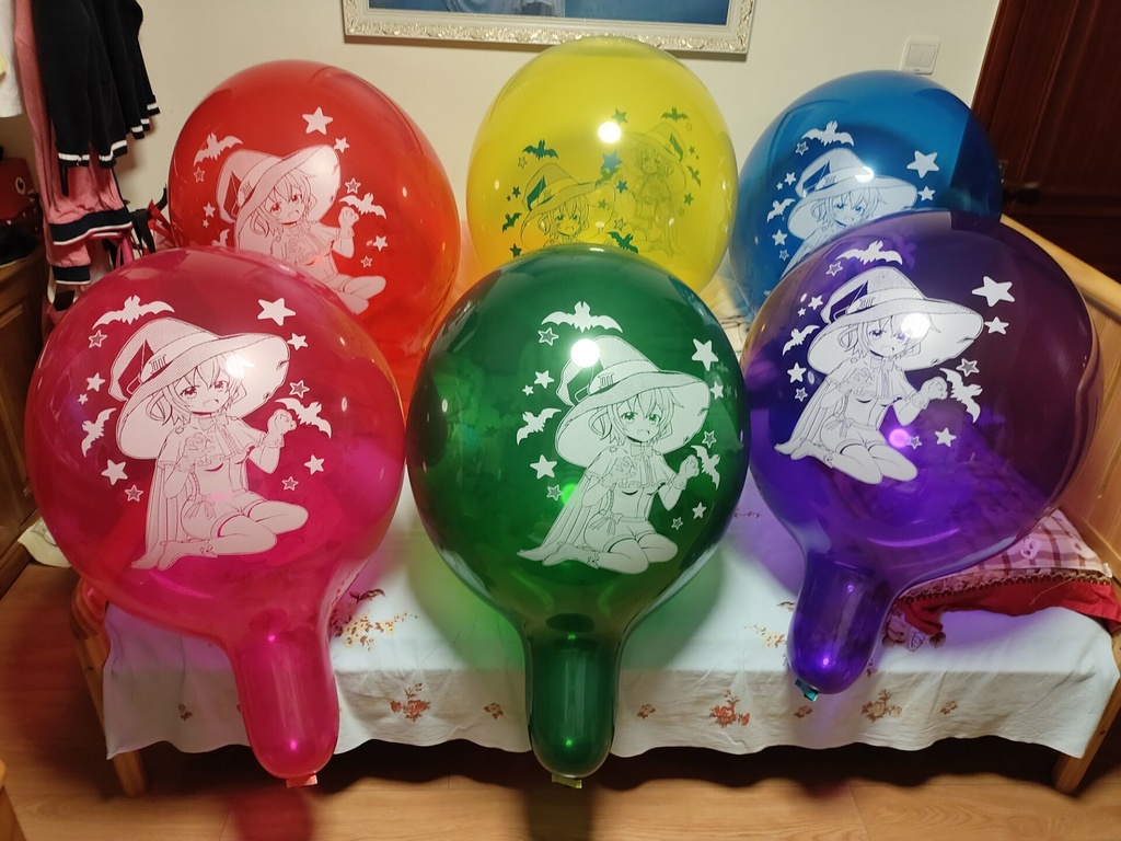 【スペア風船の頒布】ハロウィンイラストプリント風船