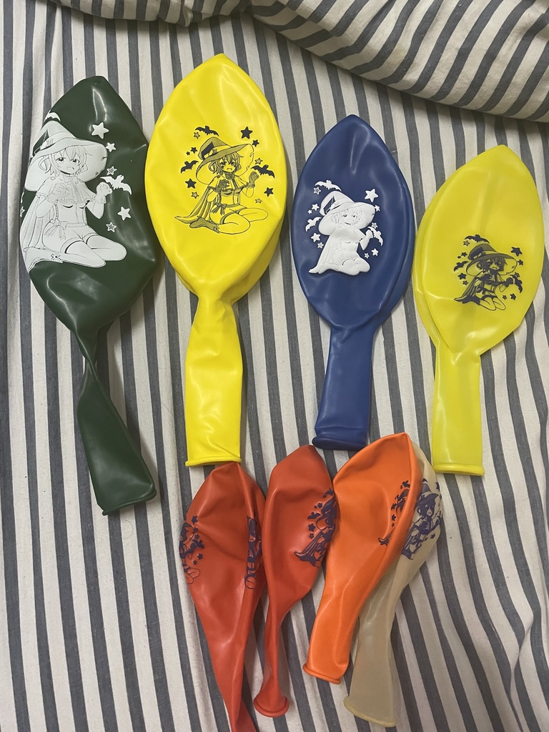 【スペア風船の頒布】ハロウィンイラストプリント風船