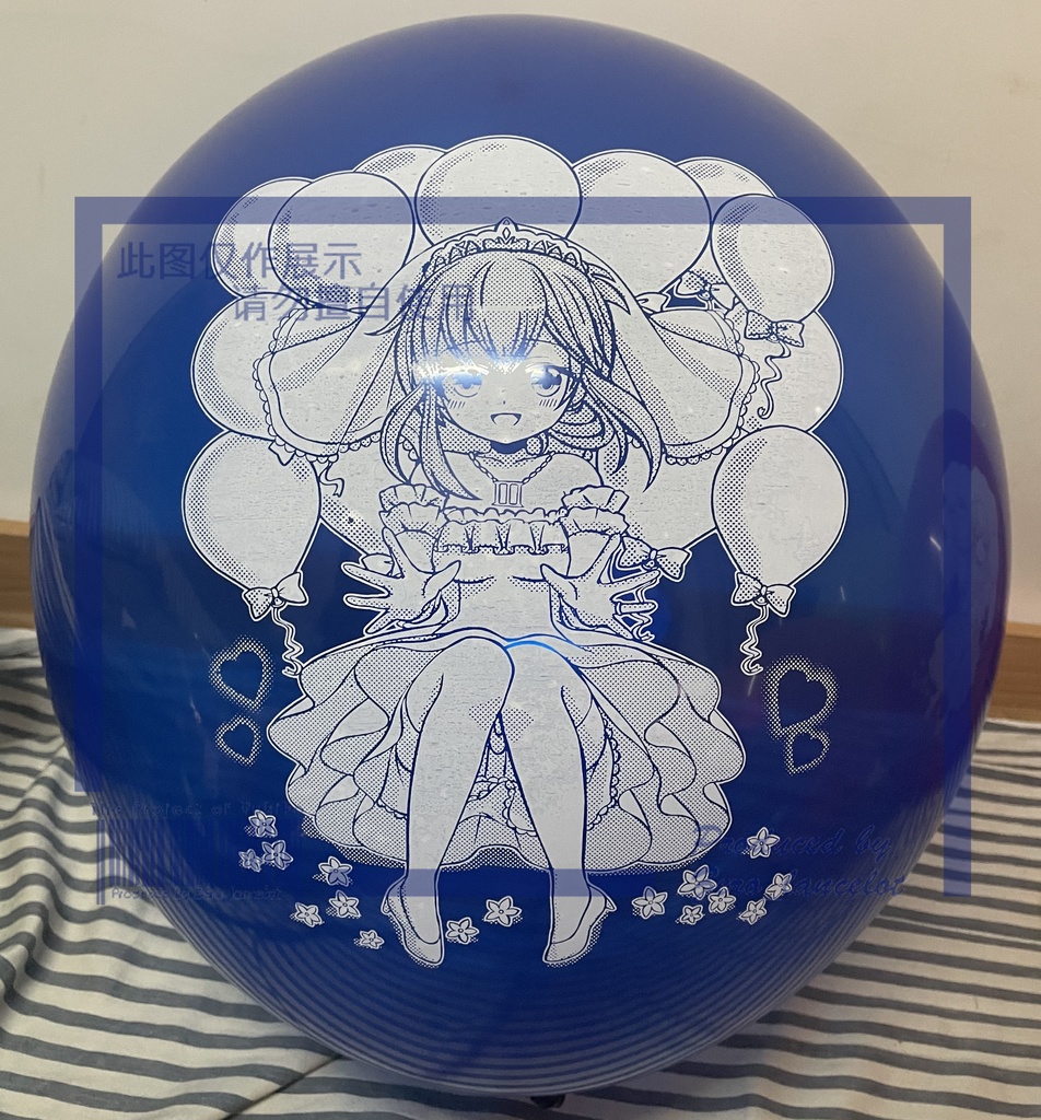 バレンタインの印刷風船