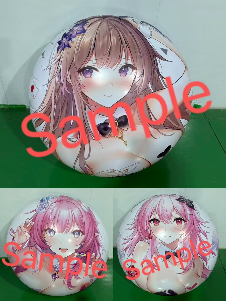 【受注生産】バニーガールのPVCガス入り円盤企画(120cm外径, 单面印刷)