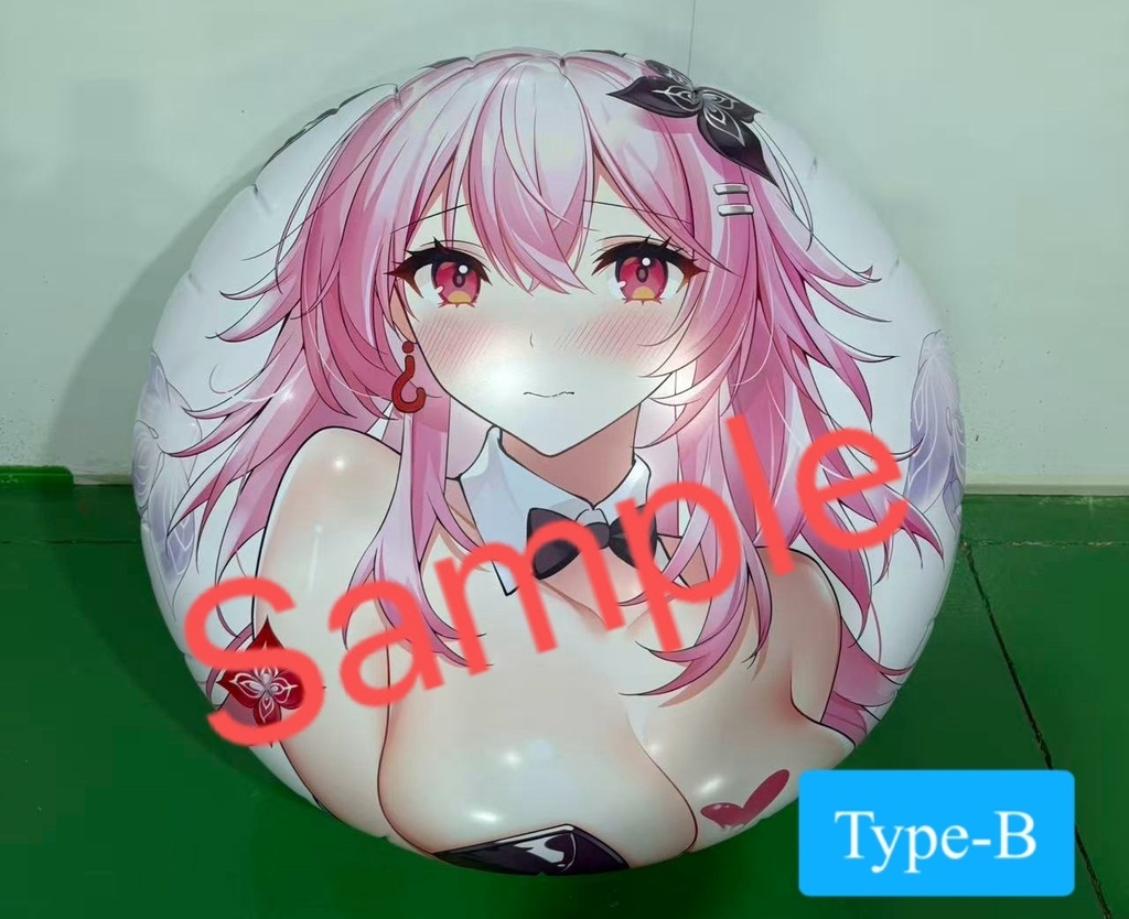 【受注生産】バニーガールのPVCガス入り円盤企画(120cm外径, 单面印刷)