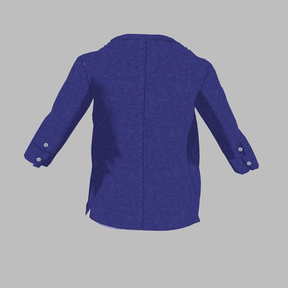 シンプル開襟シャツ&ボーダーT