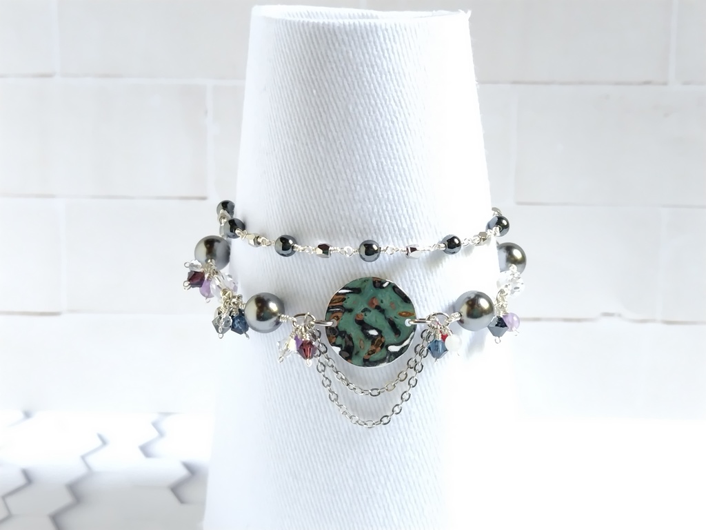 R様ご予約品 刀剣乱舞イメージブレスレット 「薬研藤四郎 極」「日本号」