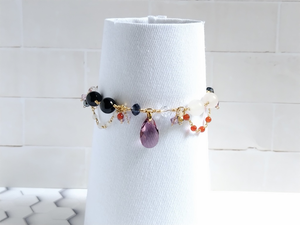 R様ご予約品 刀剣乱舞イメージブレスレット 「薬研藤四郎 極」「日本号」