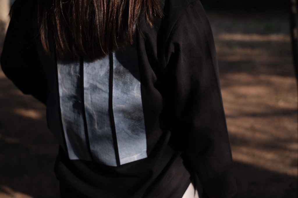 Tシャツ(長袖) / 波デザイン