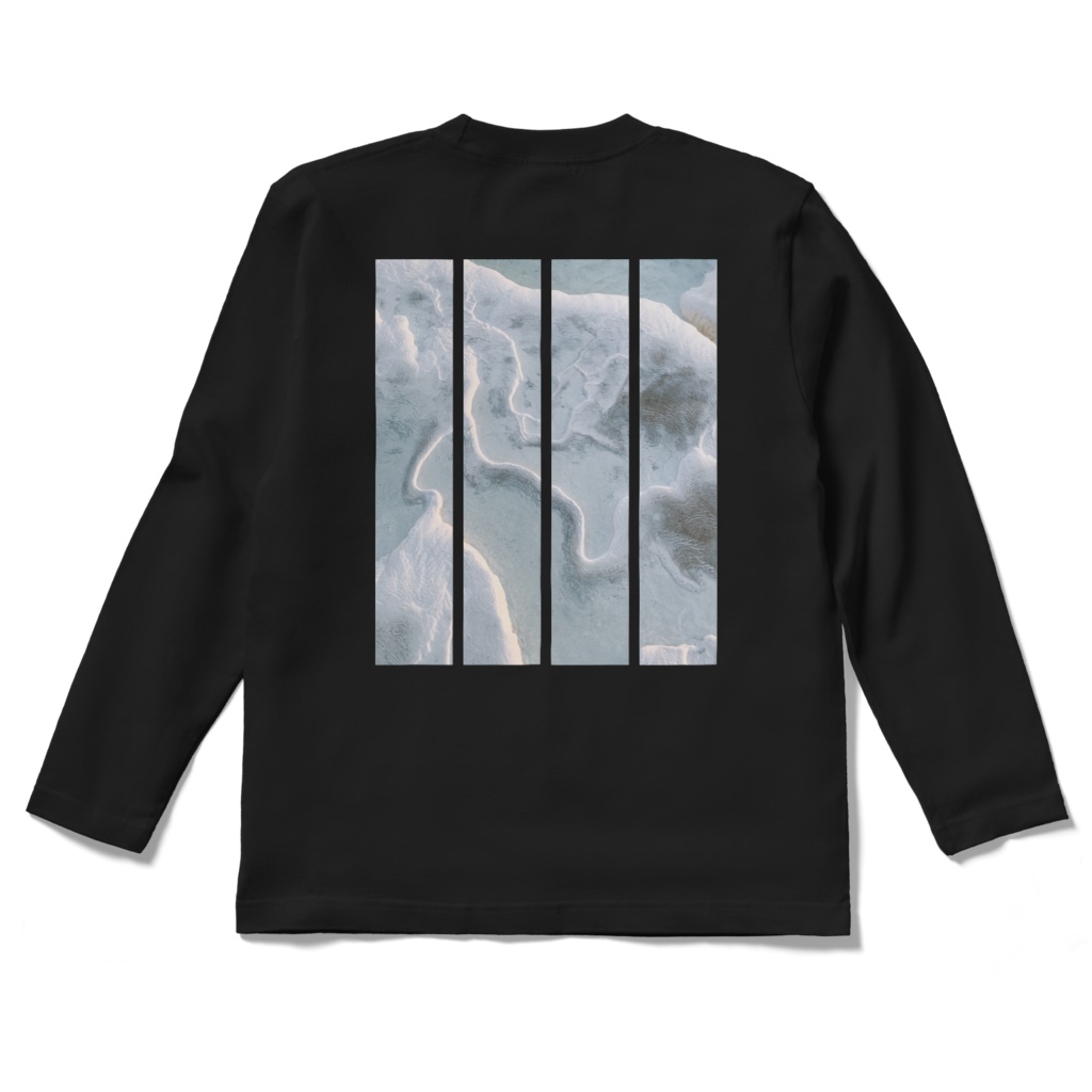 Tシャツ(長袖) / 波デザイン