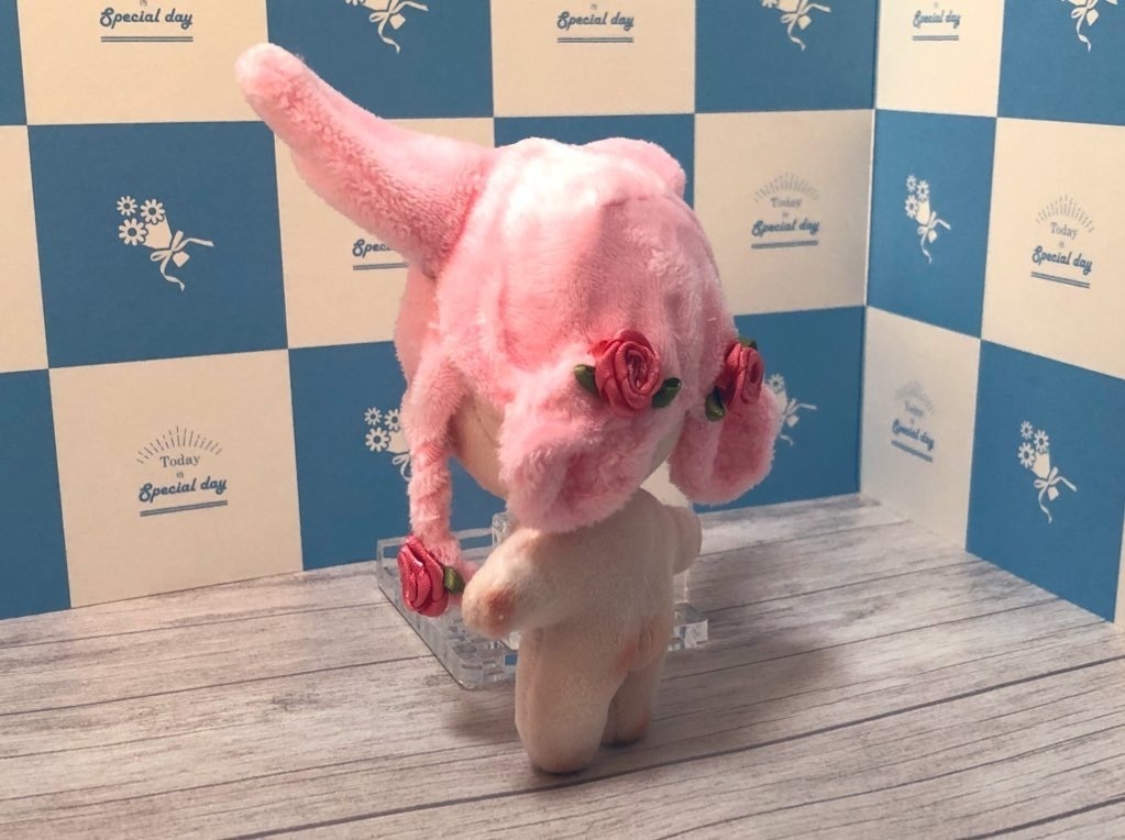 ぬいぐるみ　自作　いちごみるく　オリジナル オリジナル自作ぬいぐるみ ルヴィ - すらいむれんちゃん商店 - BOOTH