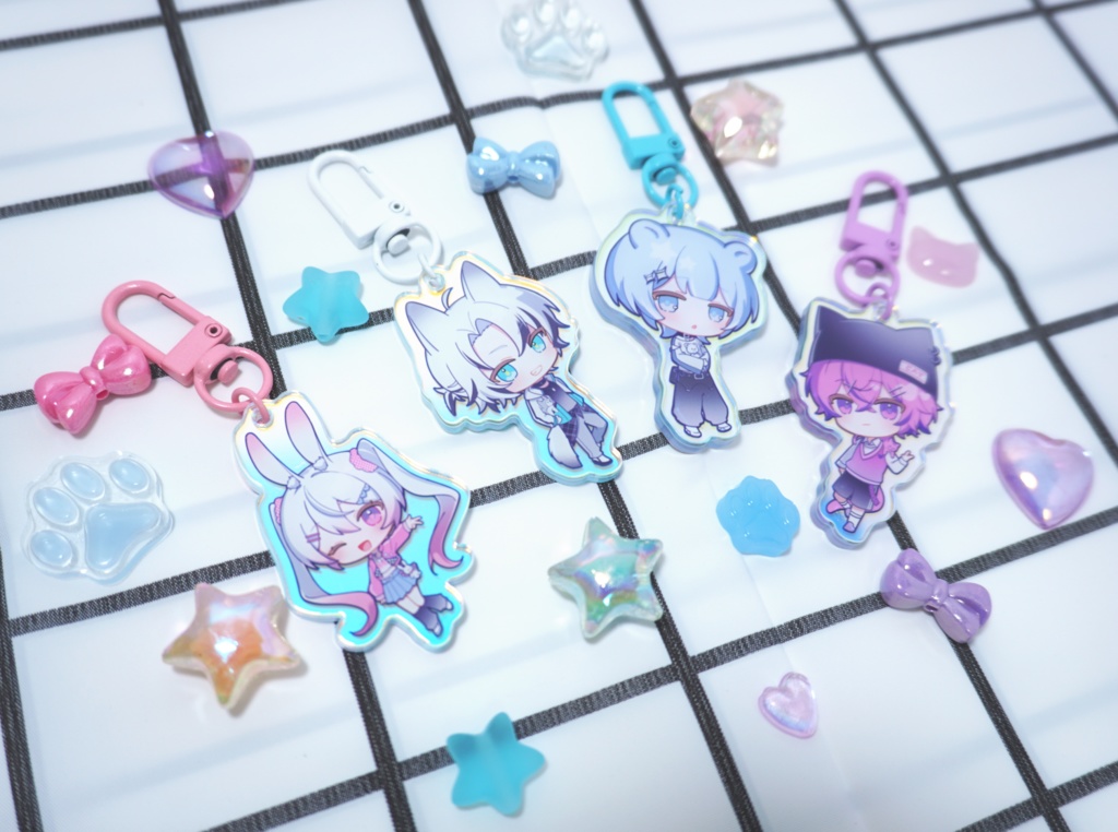 オーロラアクリルキーホルダー