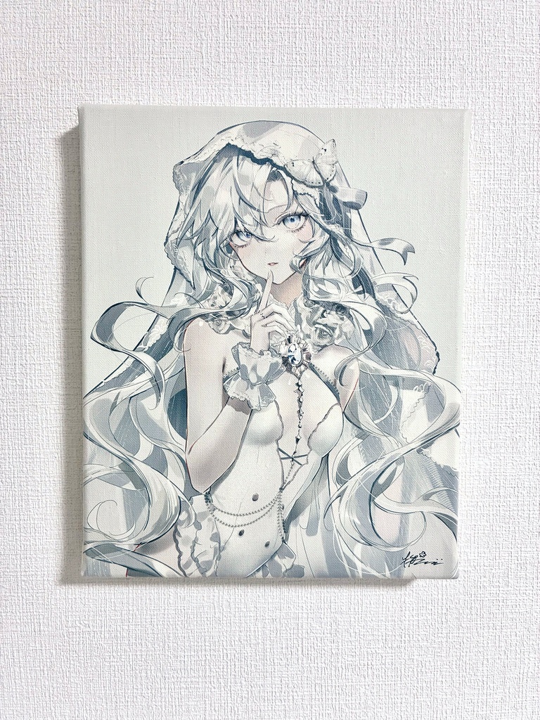 直筆サイン入りキャンバスアート『Silene』