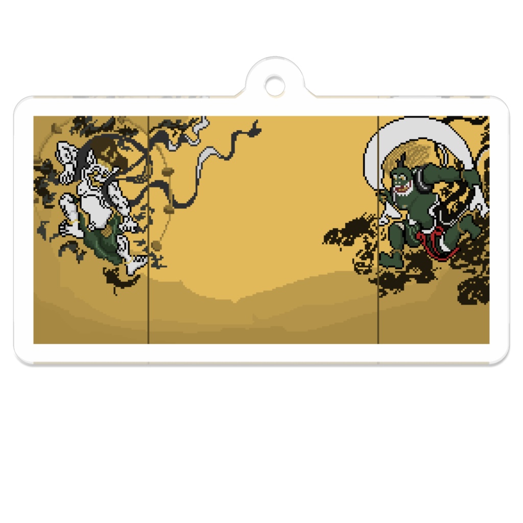 風神雷神ドットアクリルキーホルダー