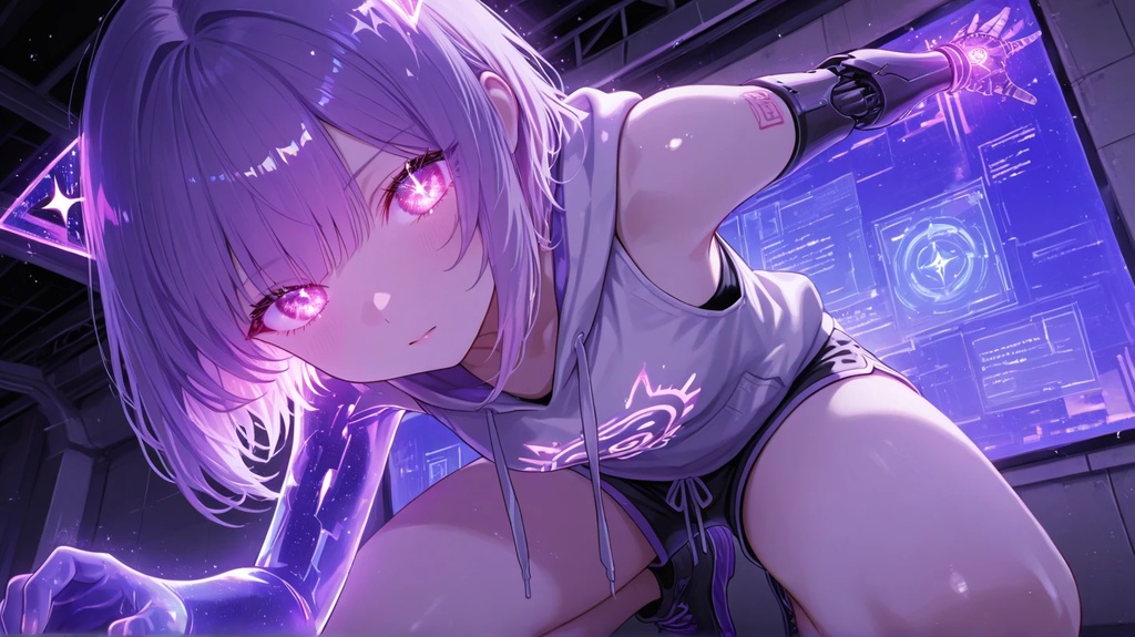 サイバーパンクな少女　cyberpunkgirl