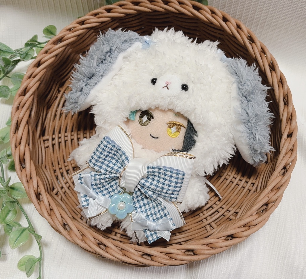 10-14cm ぬいぐるみ用 着ぐるみ ぬい服 垂れ耳わんちゃん