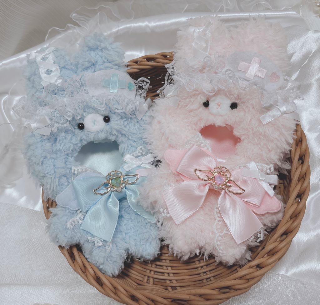 ハロウィンイメージ ぬい服 着ぐるみ うさぎさん ナース 天使と悪魔