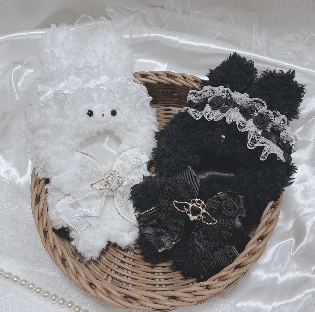 ハロウィンイメージ ぬい服 着ぐるみ うさぎさん ナース 天使と悪魔