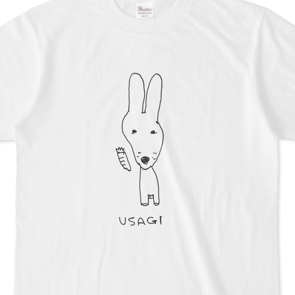 へたれ干支Tシャツ - うさぎ - 卯