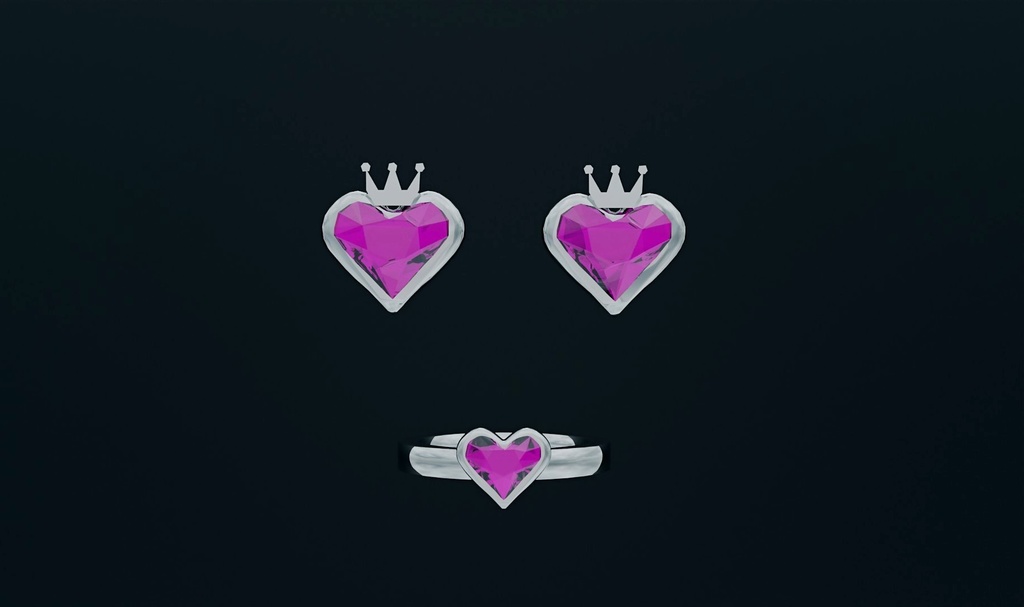 【VRC】Earrings and rings　無料版