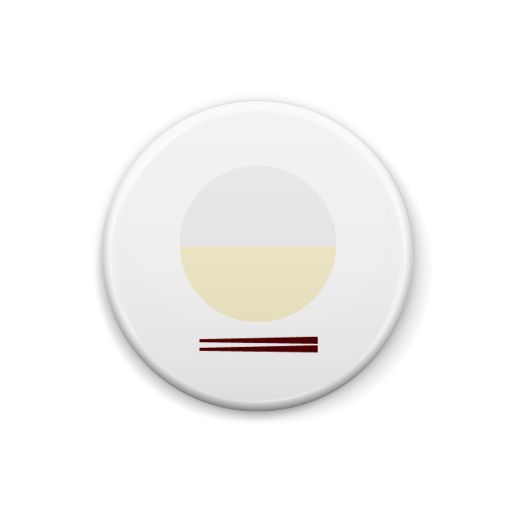 ごはん缶バッジ