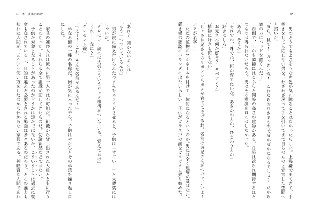 玻璃の砕片