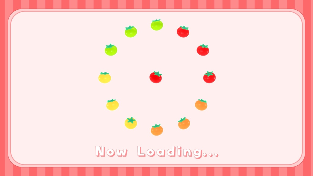 トマトのカワイイ配信待機画面