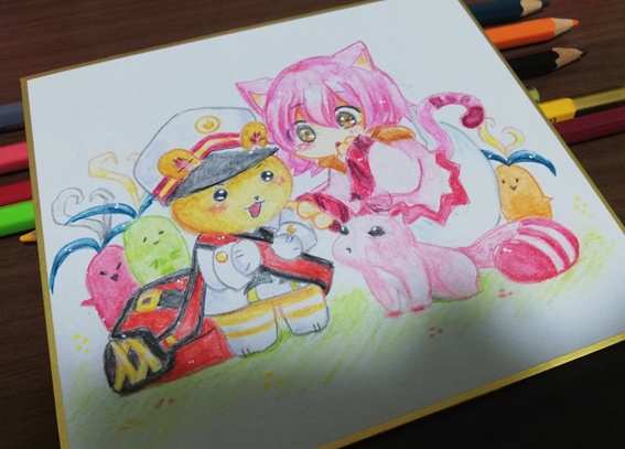 一点物 色紙手書きイラスト Ecoはじめてのパートナーたち 幽霊の地下街 Booth 一点物 色紙手書きイラスト Ecoはじめてのパートナーたち 幽霊の地下街 Booth