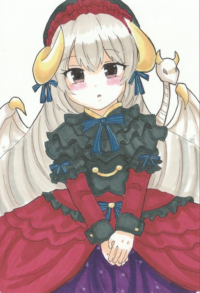 【同人手描きイラスト】ECO・ロア【ハガキサイズ】