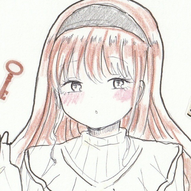 手描きイラスト原画 おんなのこ ハガキサイズ 幽霊の地下街 Booth