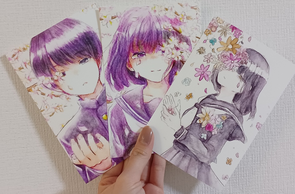 学ランとセーラー服ポストカード