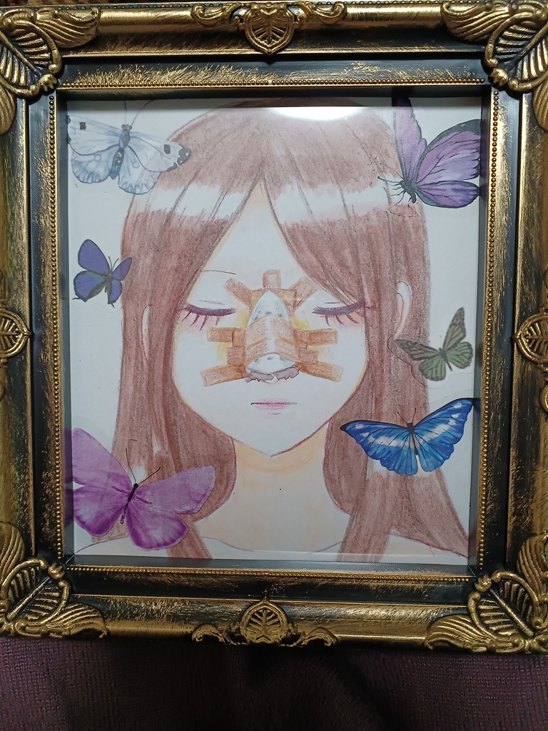 【手描きイラスト原画】きゃわいい共和国闇展示イラスト