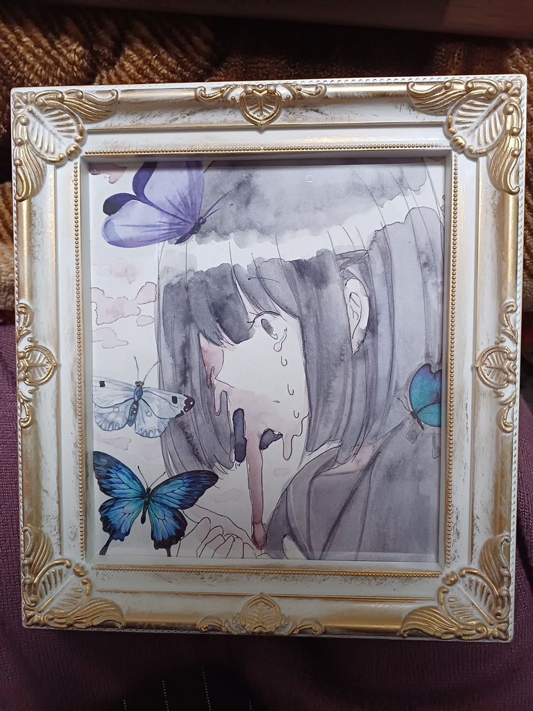 【手描きイラスト原画】きゃわいい共和国闇展示イラスト