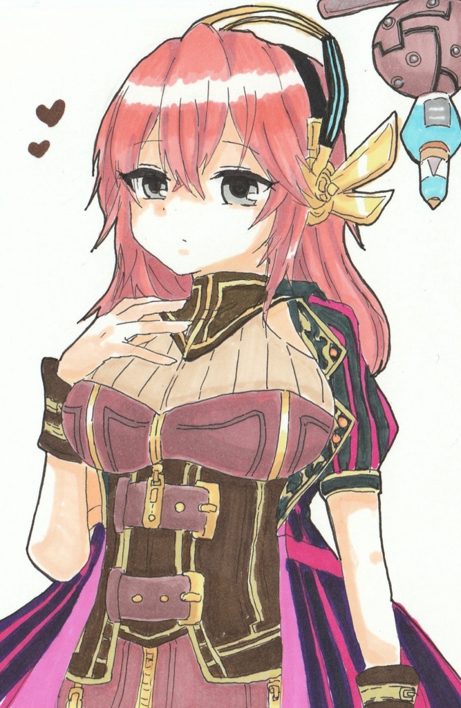 【同人手描きイラスト原画】ECOキャラ!【はがきサイズ】