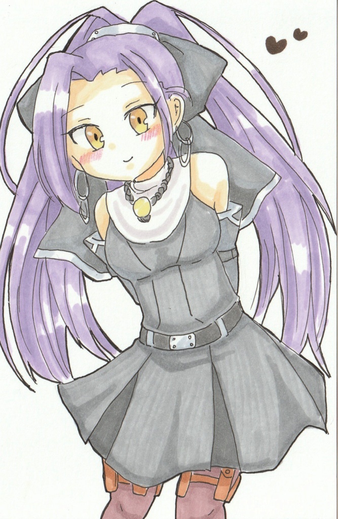 【同人手描きイラスト原画】ECOキャラ!【はがきサイズ】