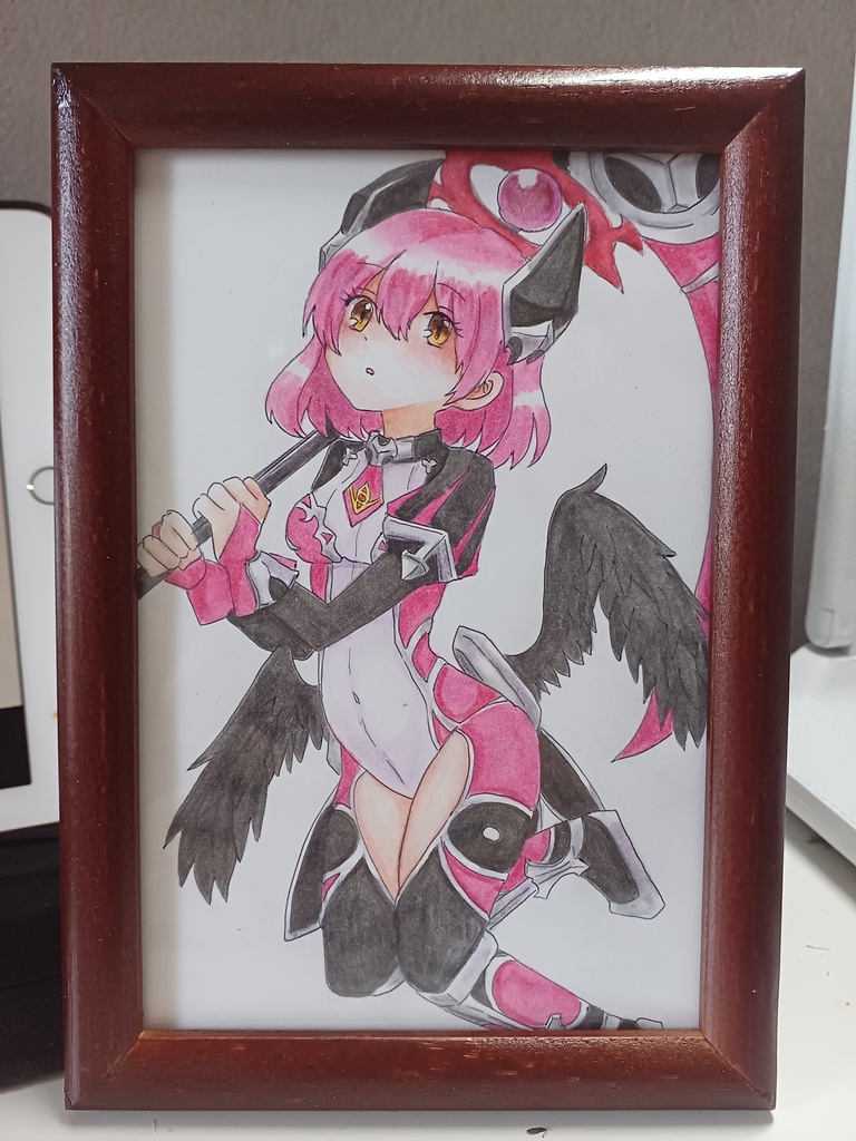 【同人手描きイラスト原画】御魂・セレス【ハガキサイズ】