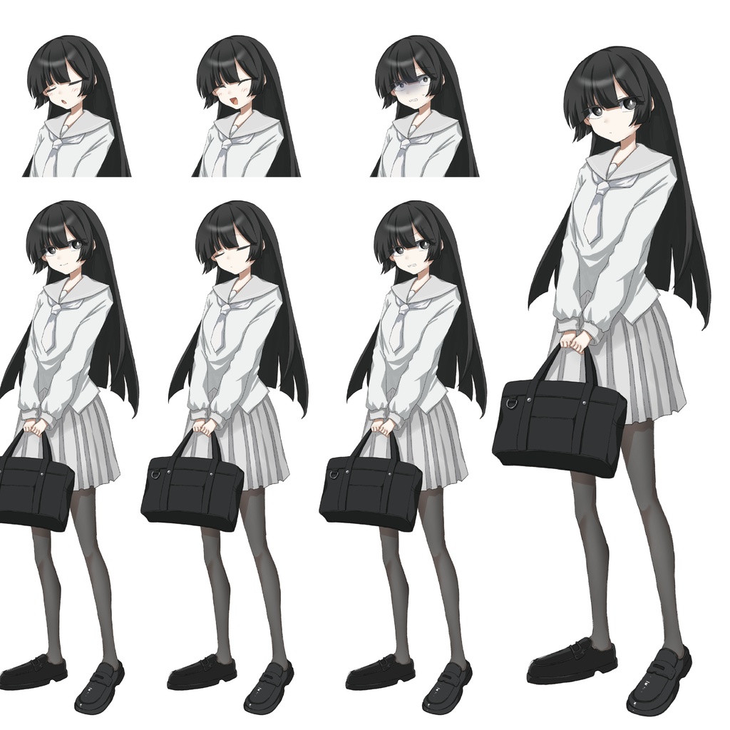 [無料]女子高生立ち絵