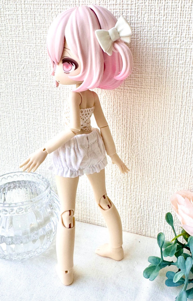 ブラインドボックスドール「一万回の脱出計画」サイズ かぼちゃパンツ(ドロワーズ)白