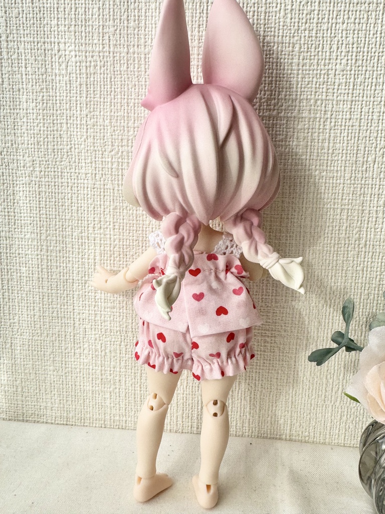 月飛び時間サイズ キャミセット ピンクハート