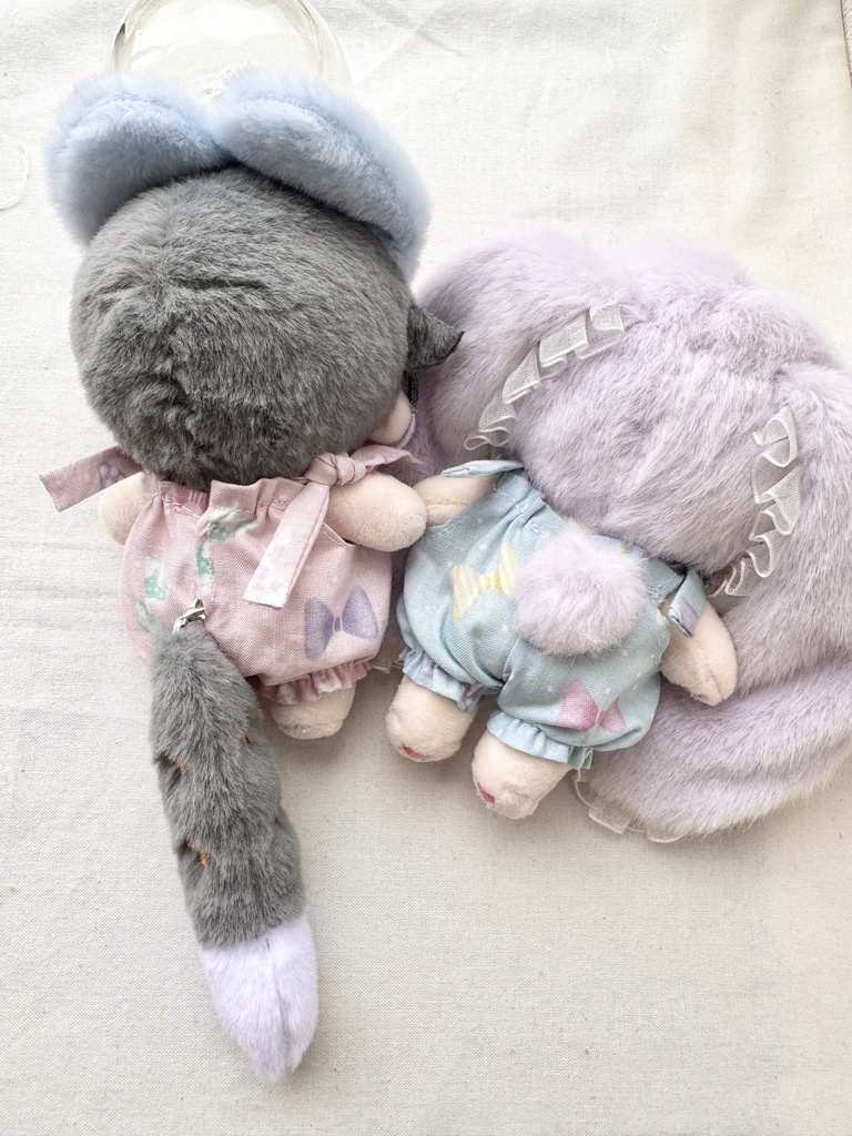 無属性ぬいぐるみ 10センチサイズ ロンパース ピンク