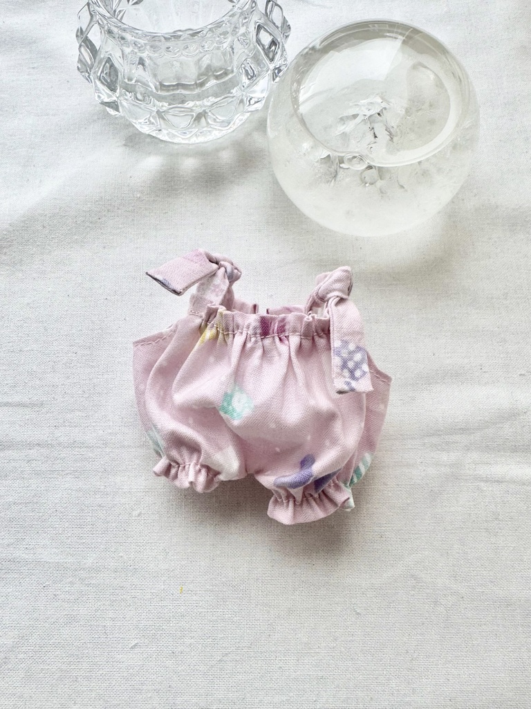 無属性ぬいぐるみ 10センチサイズ ロンパース ピンク