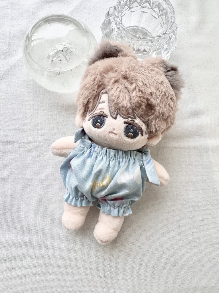 無属性ぬいぐるみ　10センチサイズ　ロンパース　ブルー