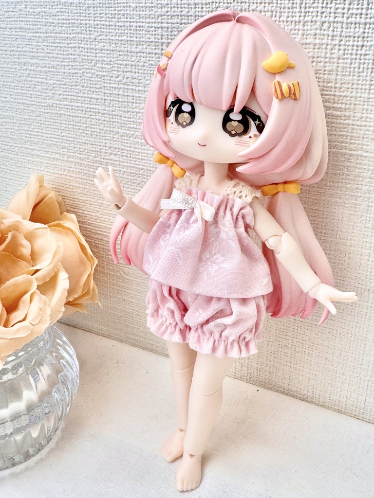 ブラインドドールサイズ キャミセット ピンク