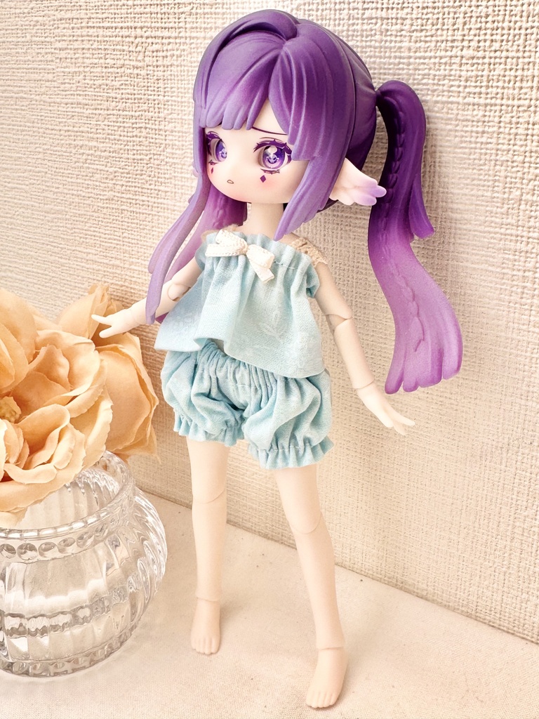 ブラインドドールサイズ キャミセット ブルー