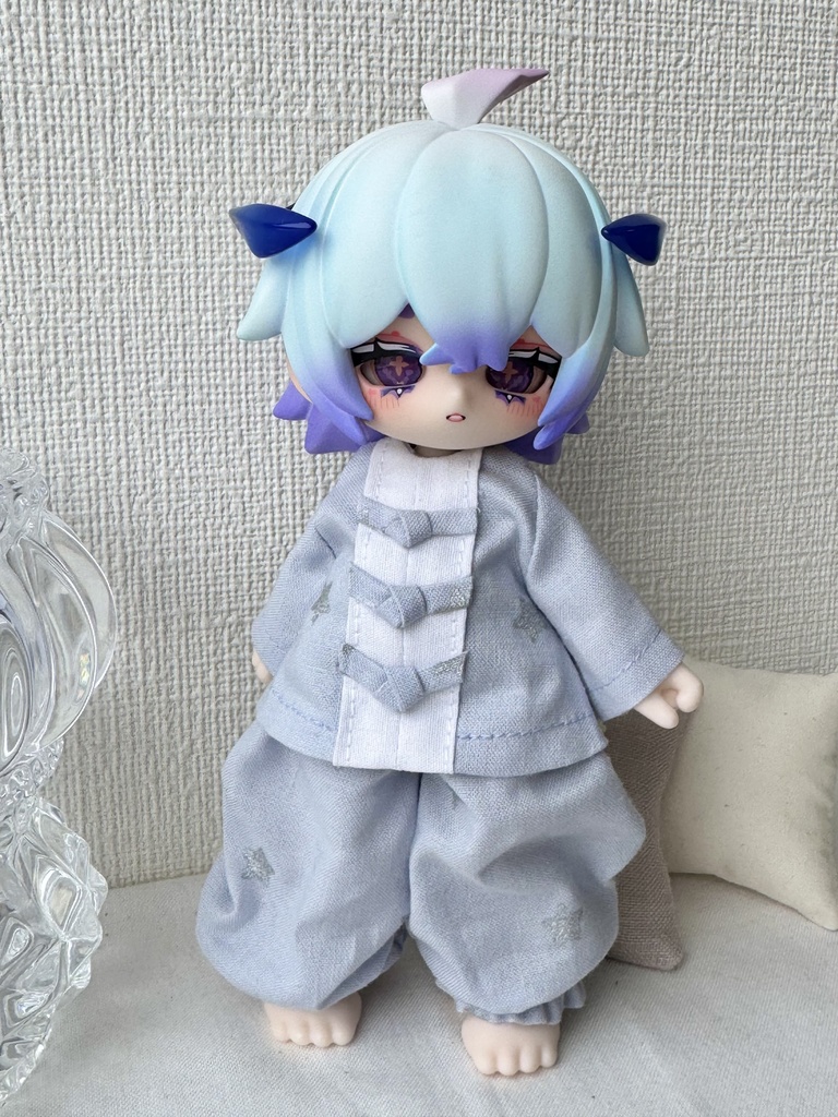 カンフーパジャマ 星屑柄 ブルー