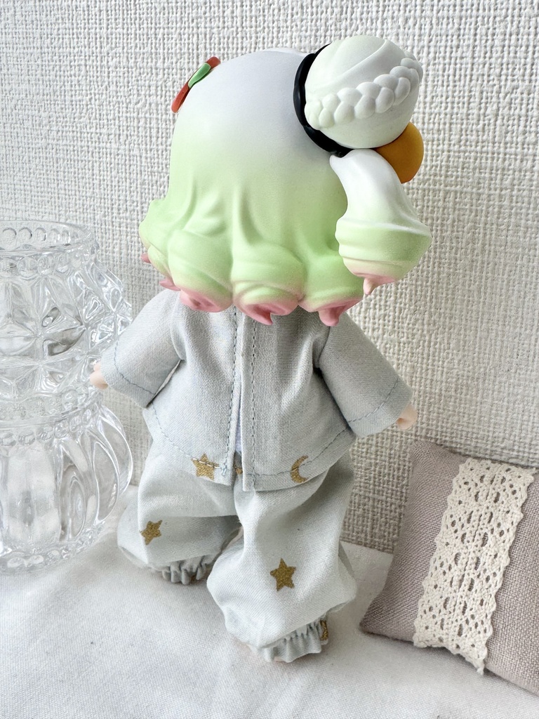 カンフーパジャマ 星屑柄 グリーン