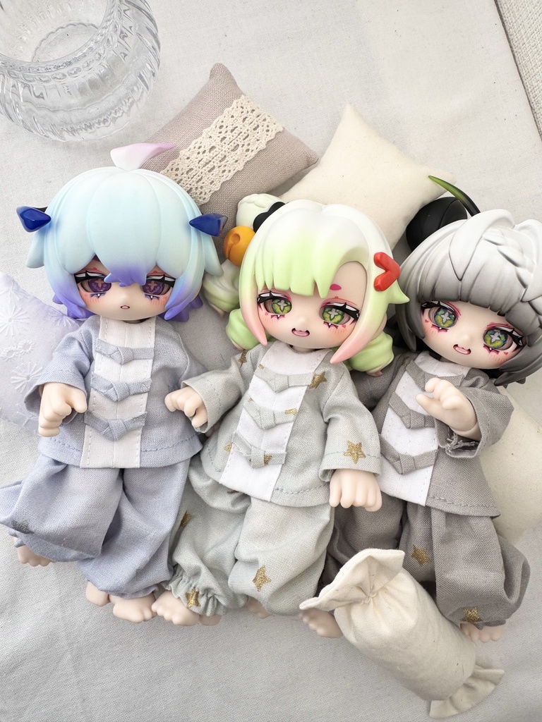 カンフーパジャマ 星屑柄 グリーン