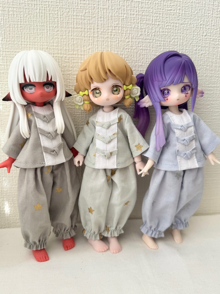 カンフーパジャマ 星屑柄 グリーン