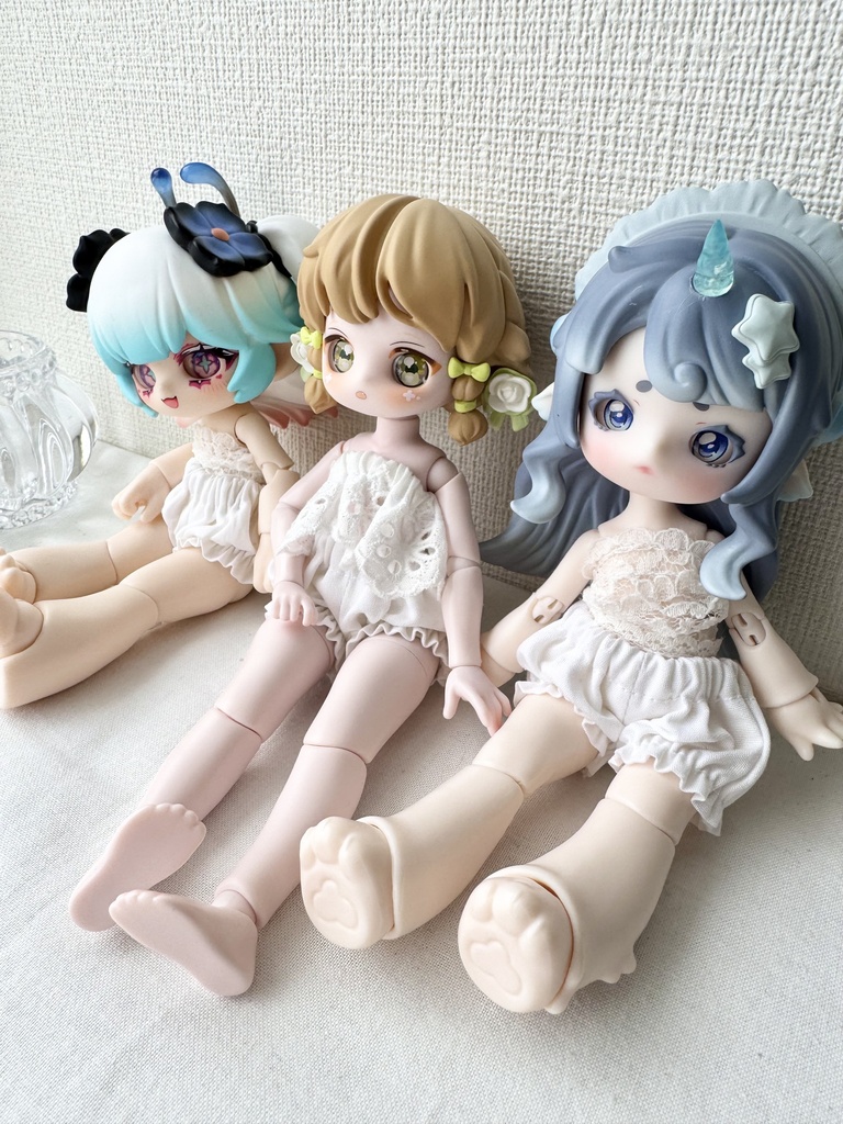 夏のお着替えセット ブラインドドール汎用サイズドロワーズ3枚セット